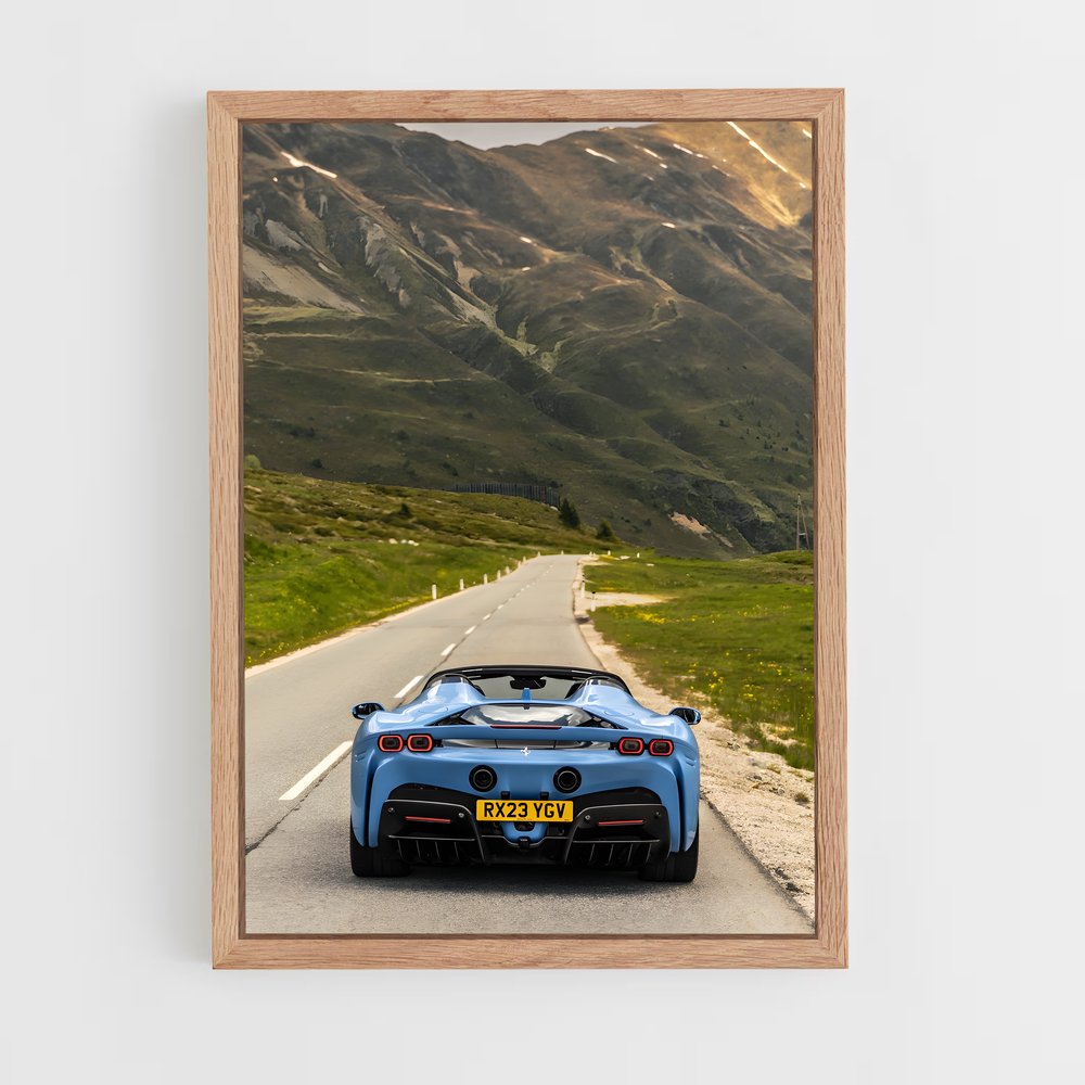 Poster spider de Vitesse – affiche Ferrari (vue 4)